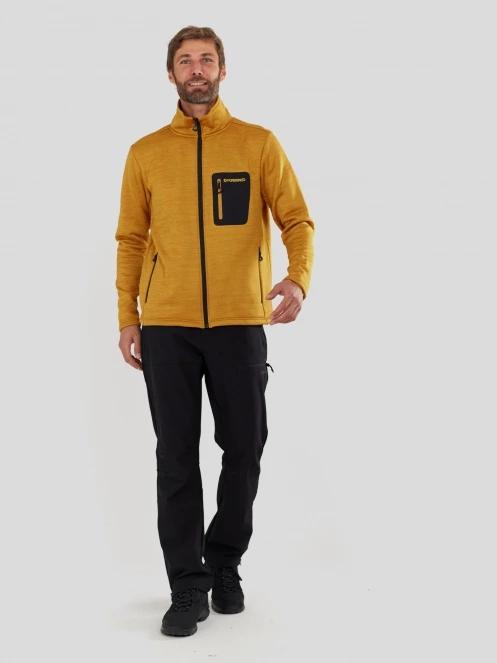 Fundango Revolution Fullzip Fleece férfi polár pulóver sárga színben 4