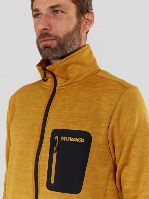 Fundango Revolution Fullzip Fleece férfi polár pulóver sárga színben 6