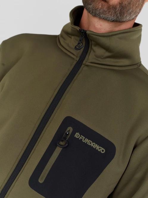 Fundango Revolution Fullzip Fleece férfi polár pulóver zöld színben 5