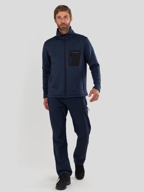 Fundango Revolution Fleece Jacket férfi polár pulóver sötétkék színben 4