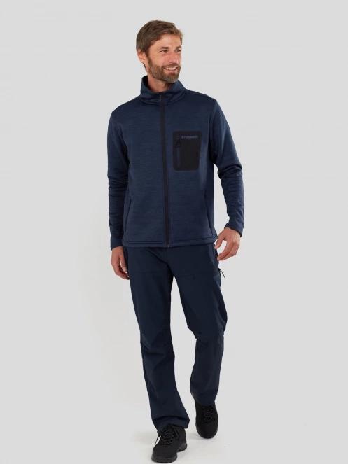 Fundango Revolution Fleece Jacket férfi polár pulóver sötétkék színben 5