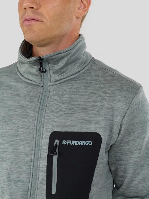 Fundango Revolution Fleece Jacket férfi polár pulóver zöld színben 6