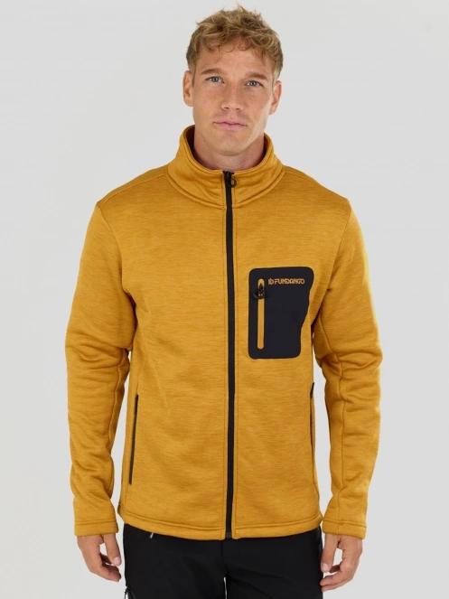 Fundango Revolution Fleece Jacket férfi polár pulóver sárga színben 2