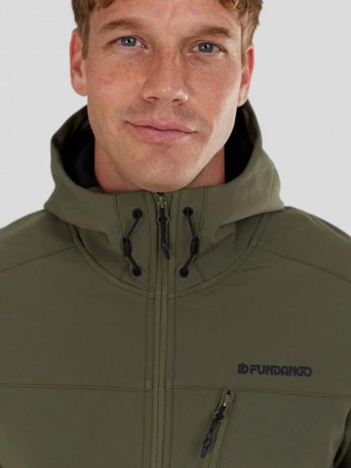 Fundango Fairbanks Softhsell Jacket férfi softshell kabát oliva színben 8
