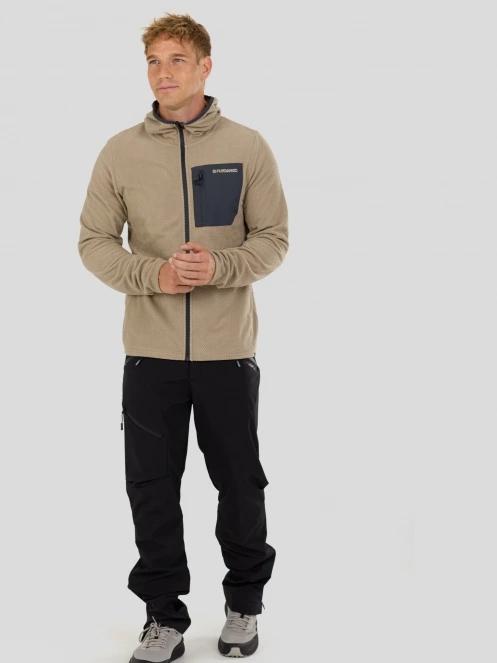 Fundango Nagano Full Zip Hoodie férfi hibrid felső homok színben 4