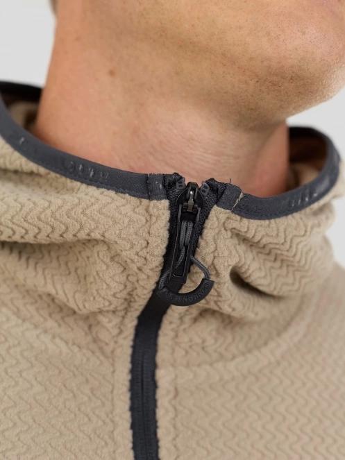 Fundango Nagano Full Zip Hoodie férfi hibrid felső homok színben 7