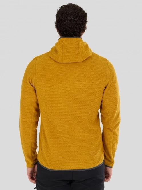 Fundango Nagano Full Zip Hoodie férfi hibrid felső sárga színben 3