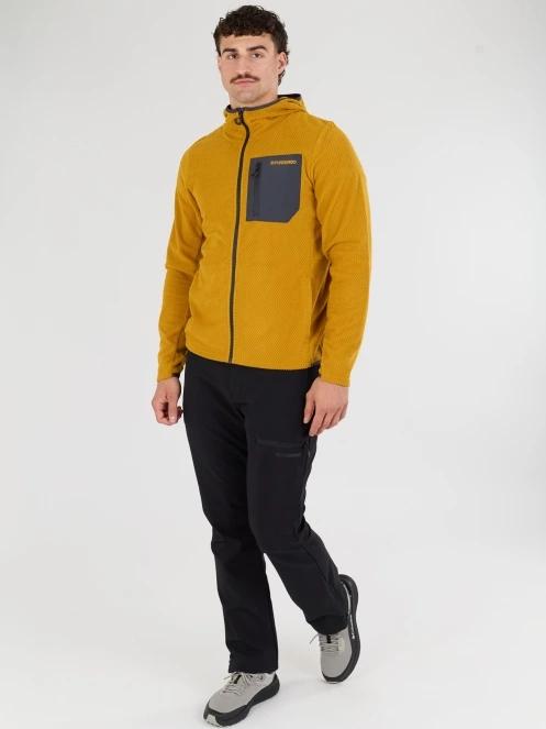 Fundango Nagano Full Zip Hoodie férfi hibrid felső sárga színben 5