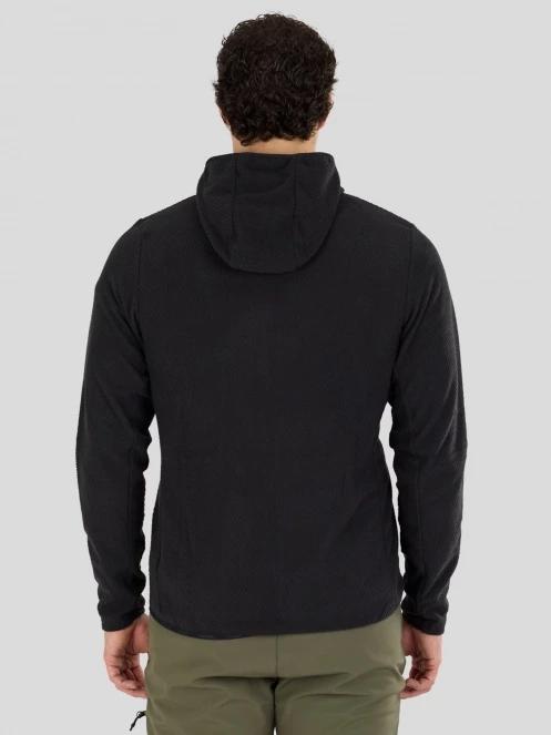 Fundango Nagano Full Zip Hoodie férfi hibrid felső fekete színben 3