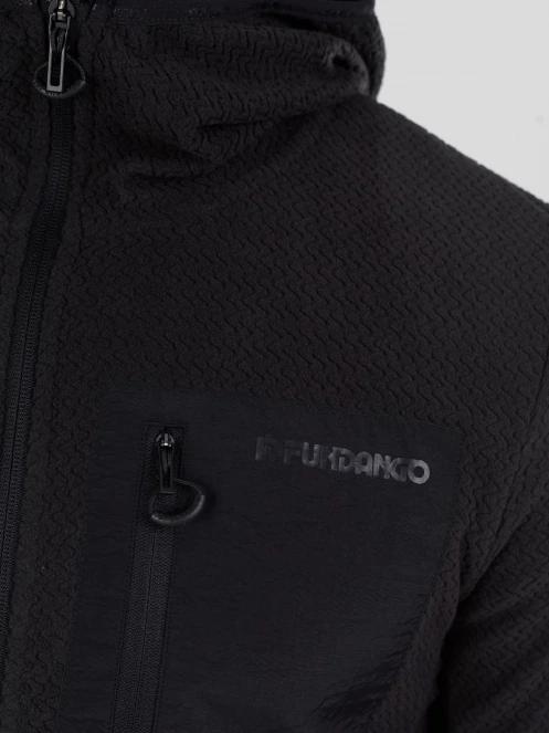 Fundango Nagano Full Zip Hoodie férfi hibrid felső fekete színben 6