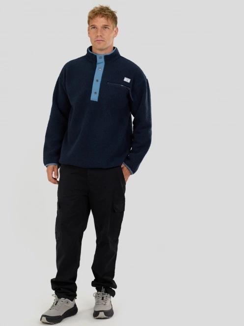 Fundango Phoenix Fleece Jacket férfi polár pulóver sötétkék színben 4