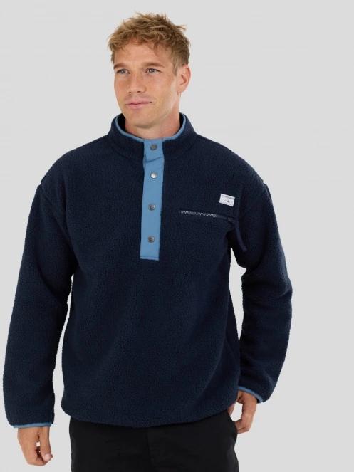 Fundango Phoenix Fleece Jacket férfi polár pulóver sötétkék színben 5