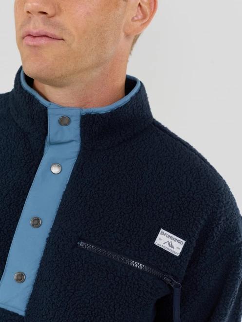 Fundango Phoenix Fleece Jacket férfi polár pulóver sötétkék színben 6
