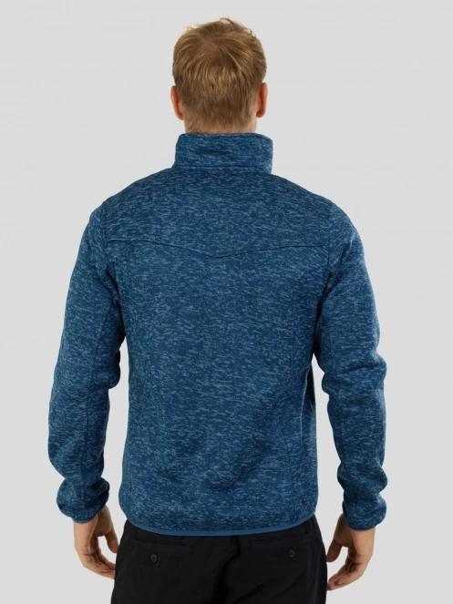 Fundango Cruz Knit Fleece Jacket férfi polár pulóver sötétkék színben 3