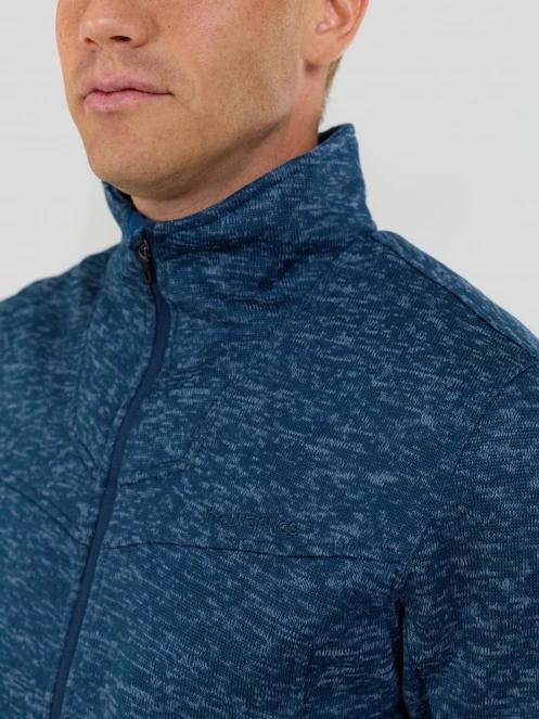 Fundango Cruz Knit Fleece Jacket férfi polár pulóver sötétkék színben 5
