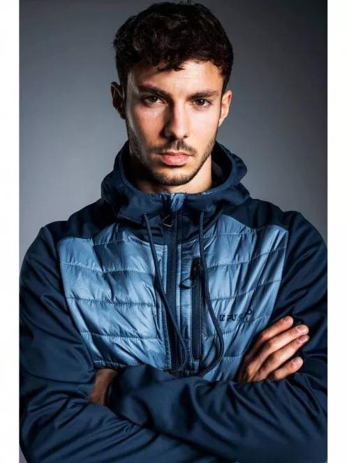 Fundango VERMONT Hybrid Jacket férfi polár pulóver kék színben 5