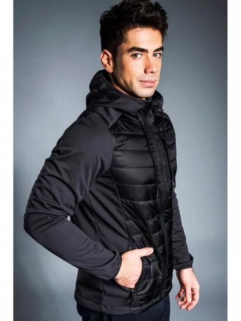 Fundango VERMONT Hybrid Jacket férfi polár pulóver fekete színben 4