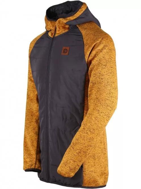 Fundango OBSIDIAN Hybrid Jacket férfi polár pulóver sárga színben 6