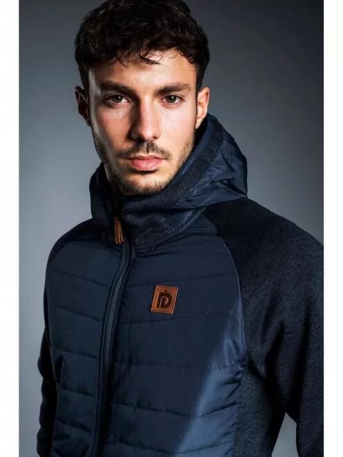 Fundango OBSIDIAN Hybrid Jacket férfi polár pulóver sötétkék színben 2