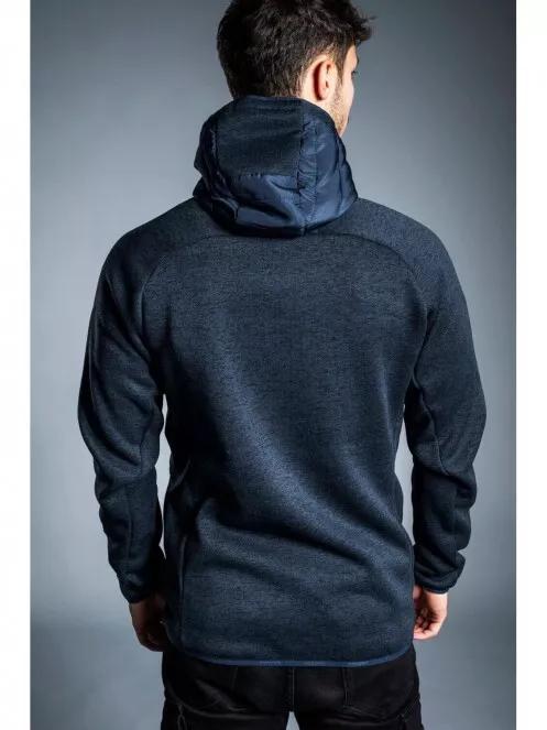 Fundango OBSIDIAN Hybrid Jacket férfi polár pulóver sötétkék színben 4