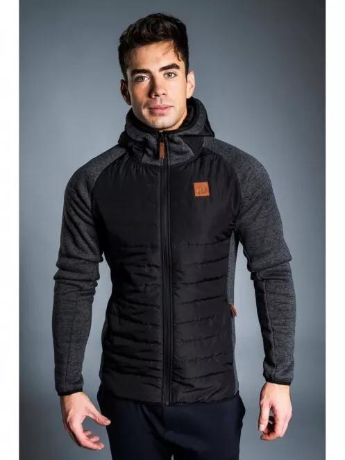 Fundango OBSIDIAN Hybrid Jacket férfi polár pulóver fekete színben 3