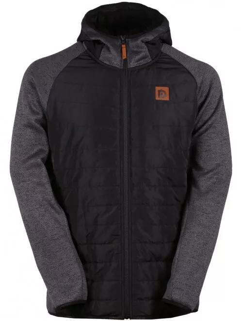 Fundango OBSIDIAN Hybrid Jacket férfi polár pulóver fekete színben 5