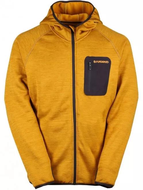 Fundango HERMON Hooded Fleece férfi polár pulóver narancssárga színben 5
