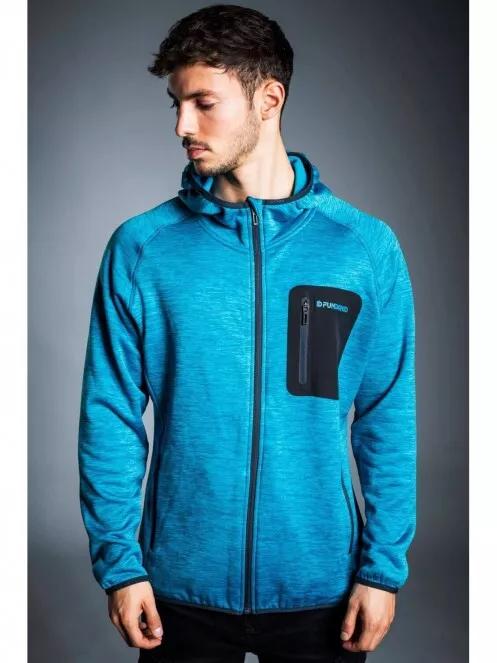 Fundango HERMON Hooded Fleece férfi polár pulóver kék színben 2