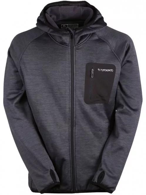 Fundango HERMON Hooded Fleece férfi polár pulóver fekete színben 4