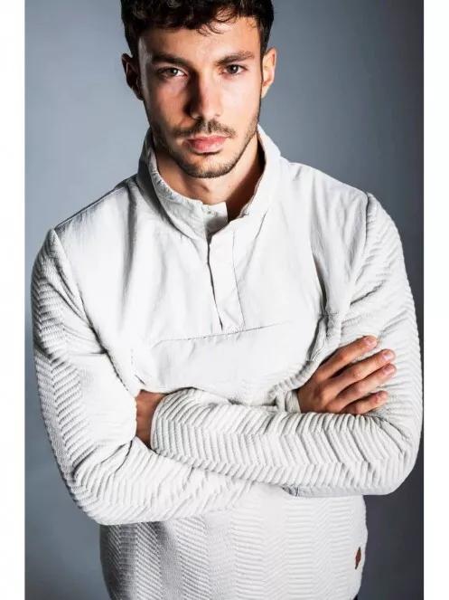 Fundango VERTIGO Pullover férfi pulóver szürke színben 4