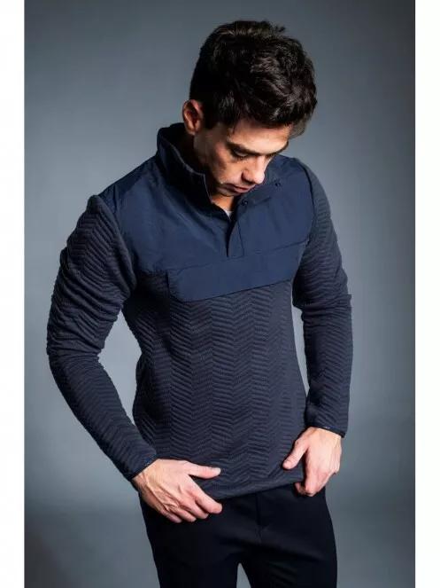 Fundango VERTIGO Pullover férfi pulóver sötétkék színben 3