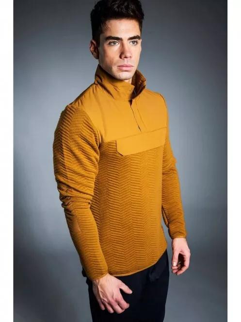 Fundango VERTIGO Pullover férfi pulóver barna színben 2