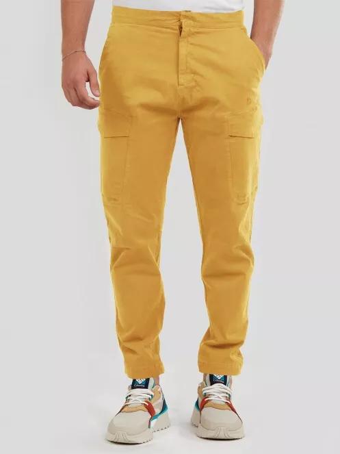 Fundango Arbor Cargo Pants férfi cargo nadrág sárga színben 2
