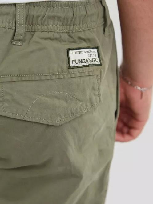 Fundango Toren Cargo Pants férfi utcai nadrág oliva színben 5
