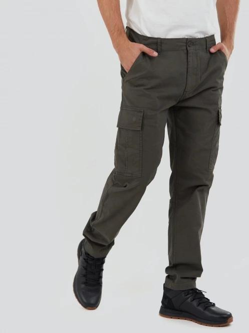 Fundango Chuck Cargo Pants férfi cargo nadrág oliva színben 4