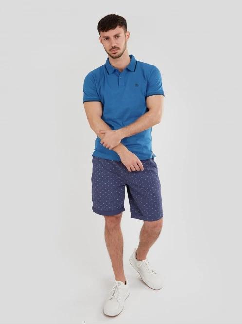 Fundango Incognito Mono Poloshirt férfi galléros póló kék színben 4