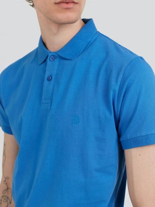 Fundango Incognito Mono Poloshirt férfi galléros póló világoskék színben 5
