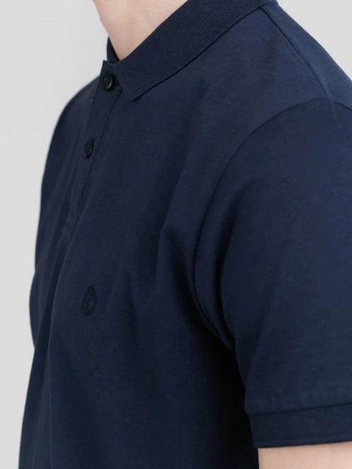 Fundango Incognito Mono Poloshirt férfi galléros póló sötétkék színben 6