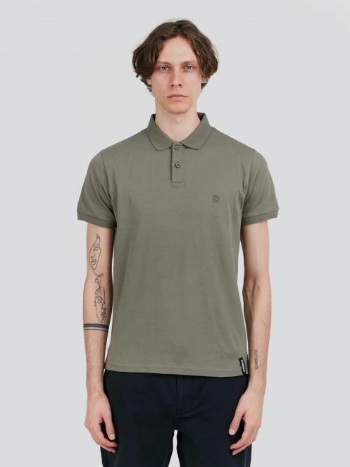 Fundango Incognito Mono Poloshirt férfi galléros póló oliva színben 2