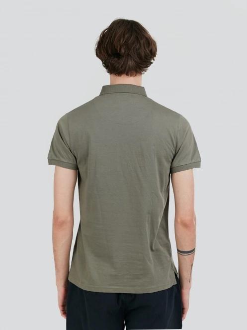 Fundango Incognito Mono Poloshirt férfi galléros póló oliva színben 3