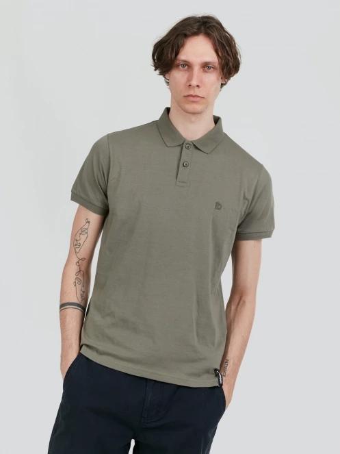 Fundango Incognito Mono Poloshirt férfi galléros póló oliva színben 5