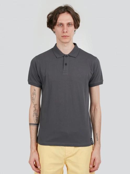 Fundango Incognito Mono Poloshirt férfi galléros póló szürke színben 2