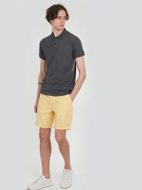 Fundango Incognito Mono Poloshirt férfi galléros póló szürke színben 4