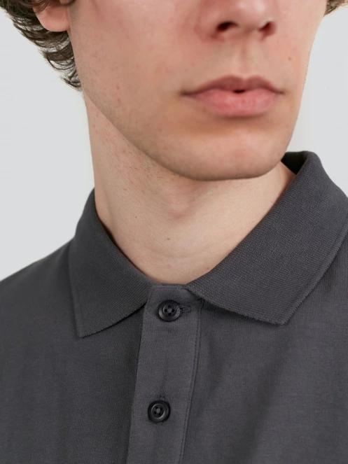 Fundango Incognito Mono Poloshirt férfi galléros póló szürke színben 6
