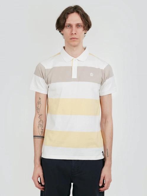 Fundango Incognito Stripe Poloshirt férfi galléros póló sárga színben 2