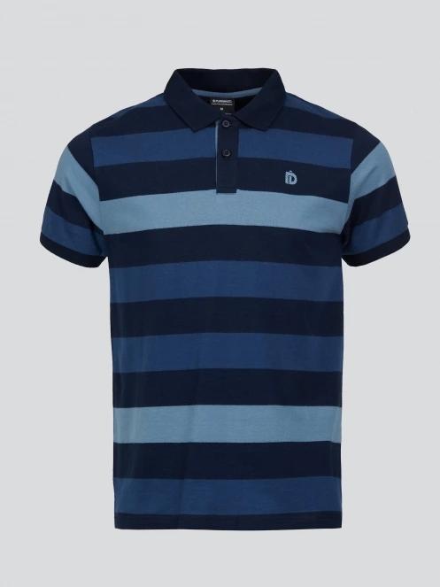 Fundango Incognito Stripe Poloshirt férfi galléros póló sötétkék színben 7