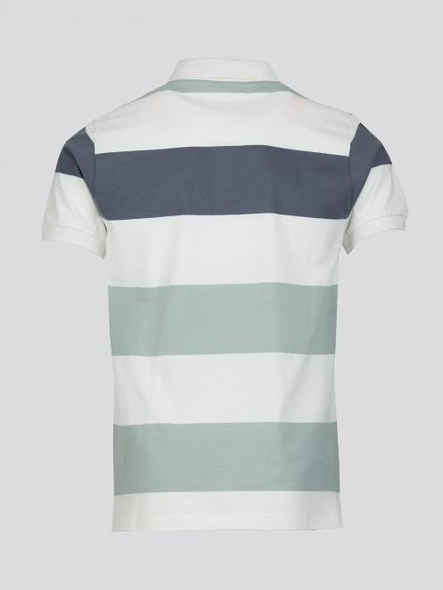 Fundango Incognito Stripe Poloshirt férfi galléros póló zöld színben 7