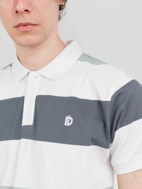 Fundango Incognito Stripe Poloshirt férfi galléros póló zöld színben 5