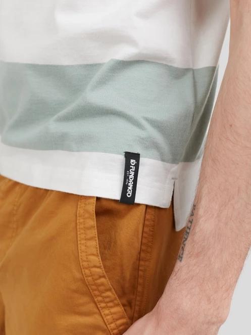 Fundango Incognito Stripe Poloshirt férfi galléros póló zöld színben 6