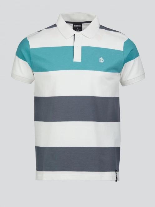 Fundango Incognito Stripe Poloshirt férfi galléros póló zöld színben 7